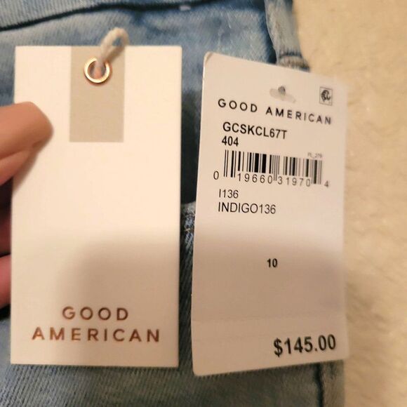 Good American Womens Jeans Blue 10/30 Good Curve Skinny Crop NEW - Picture 5 of 9